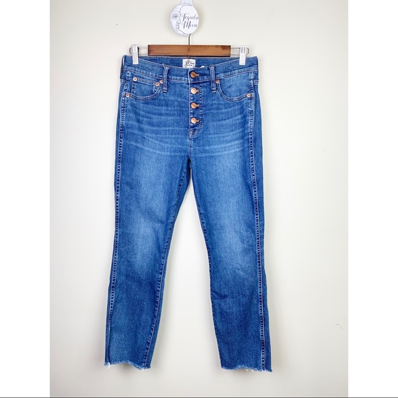 J. Crew Denim - J CREW Vintage Straight Button Fly Raw Hem Jeans